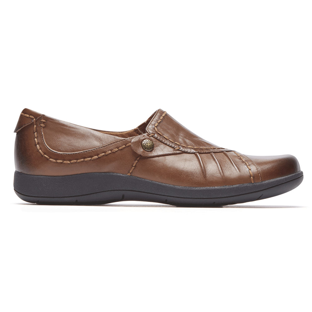 Rockport Womens Daisey Monk - Flats Brown - IQB601942